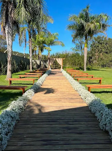 Entrada do Vale da Floresta com luz do sol entre as árvores