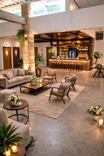 Cerimônia ao ar livre com cadeiras decoradas